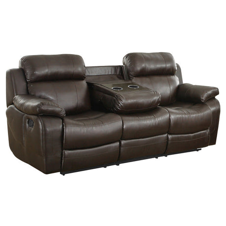 Marille Brown Reclining Sofa - Ornate Home