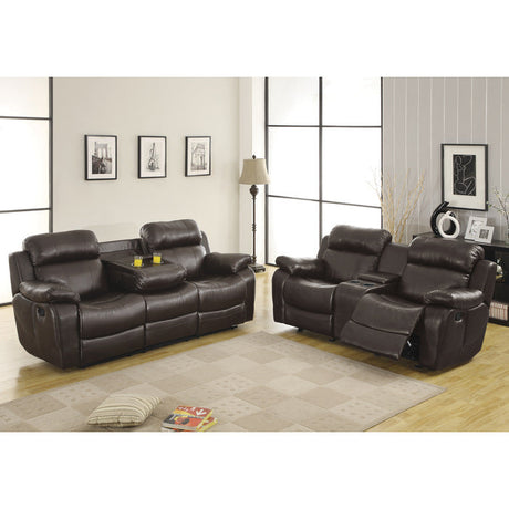 Marille Brown Reclining Sofa - Ornate Home