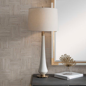 Marille Ivory Stone Table Lamp - Ornate Home