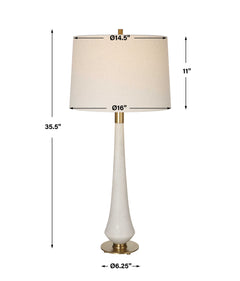 Marille Ivory Stone Table Lamp - Ornate Home