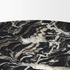 Marilyn Black 48" Round Pedestal Dining Table - Ornate Home