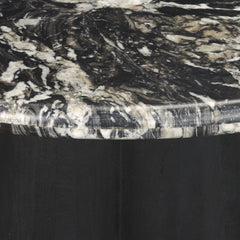 Marilyn Black 48" Round Pedestal Dining Table - Ornate Home