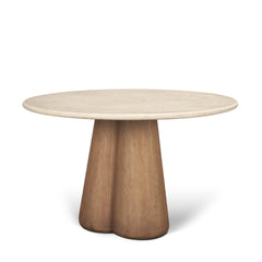 Marilyn Light Brown 48" Round Pedestal Dining Table