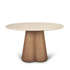 Marilyn Light Brown 48" Round Pedestal Dining Table