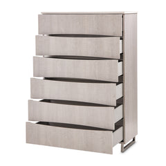 Marin Greige 6-Drawer Chest - Ornate Home