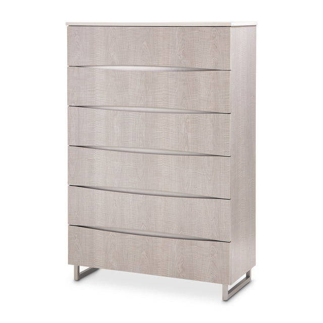 Marin Greige 6-Drawer Chest - Ornate Home