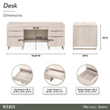 Marin Greige Desk