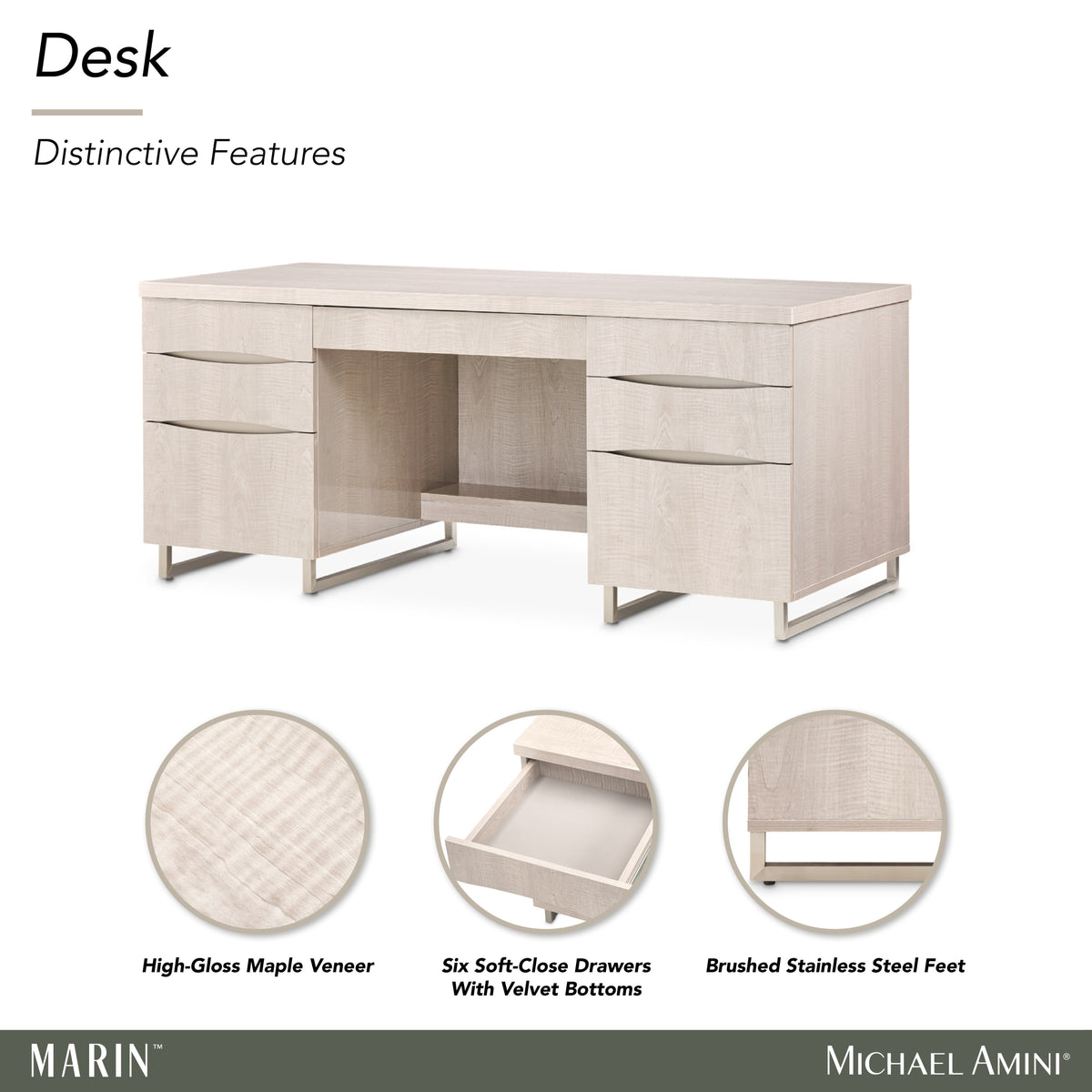 Marin Greige Desk