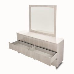 Marin Greige Dresser with Mirror Set - Ornate Home