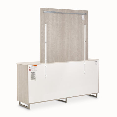 Marin Greige Dresser with Mirror Set - Ornate Home