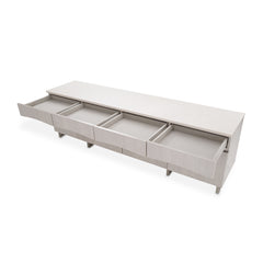 Marin Greige Media Cabinet - Ornate Home