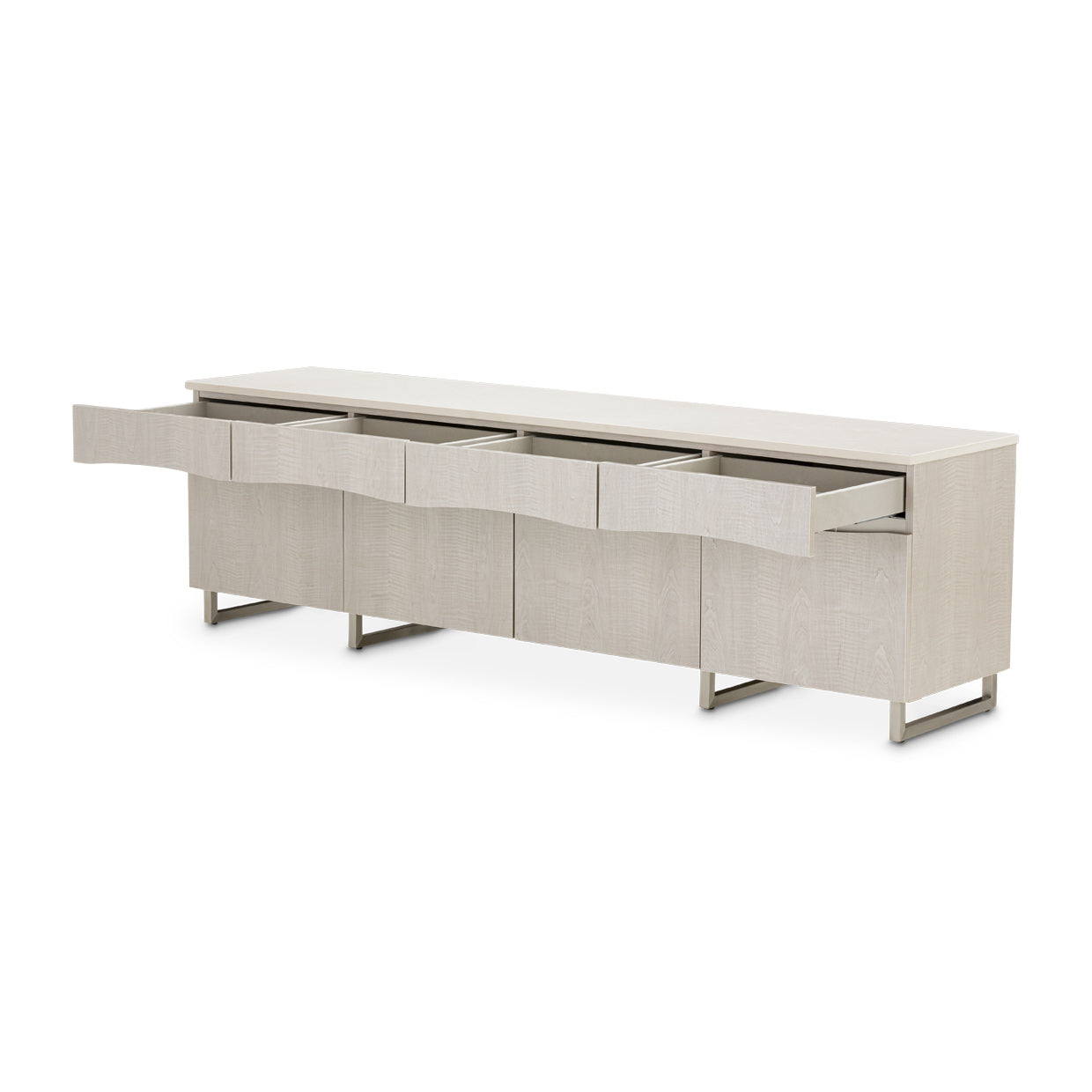 Marin Greige Media Cabinet - Ornate Home
