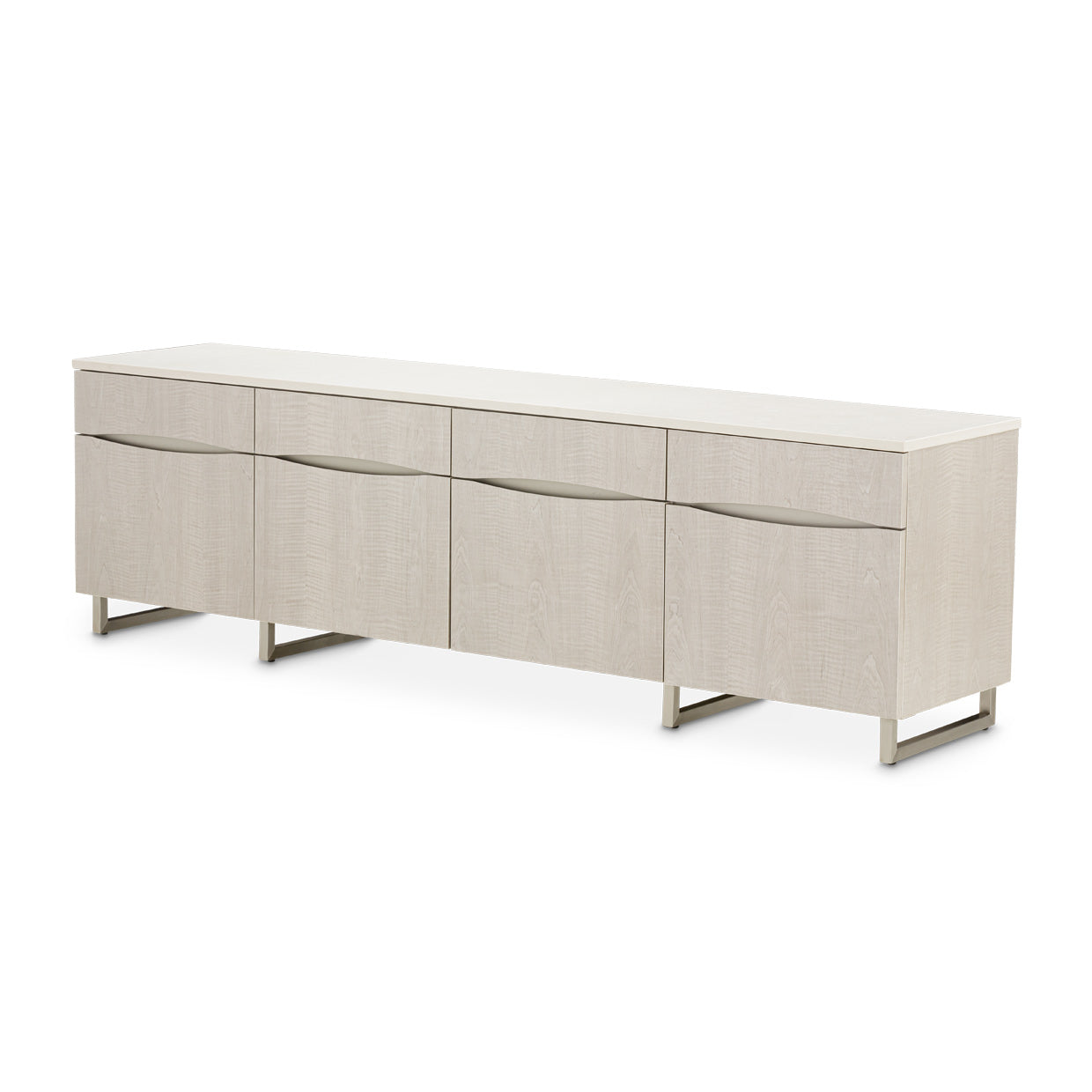 Marin Greige Media Cabinet - Ornate Home