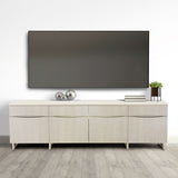 Marin Greige Media Cabinet - Ornate Home