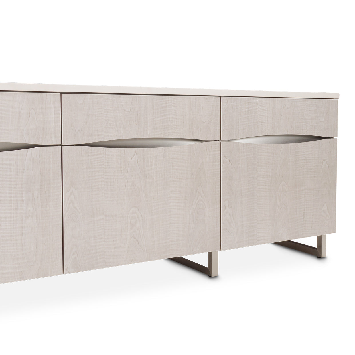 Marin Greige Media Cabinet - Ornate Home