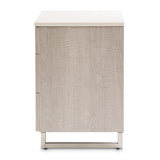 Marin Greige Nightstand - Ornate Home