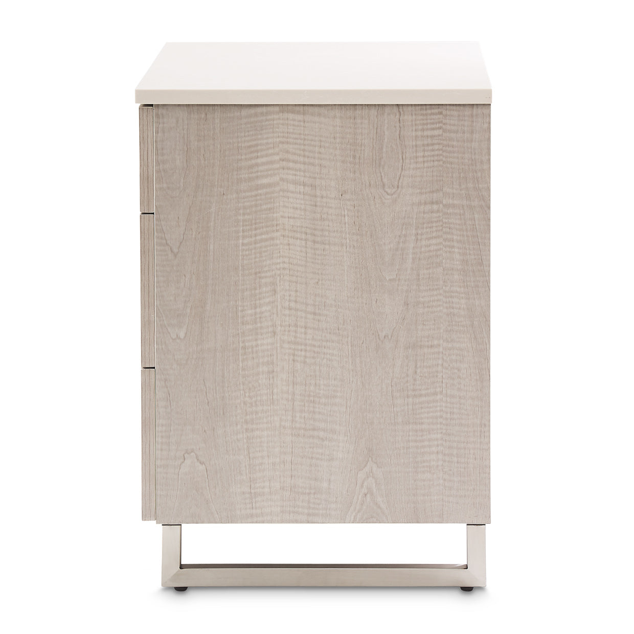 Marin Greige Nightstand - Ornate Home