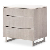 Marin Greige Nightstand - Ornate Home