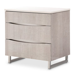 Marin Greige Nightstand - Ornate Home