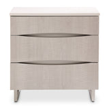 Marin Greige Nightstand - Ornate Home