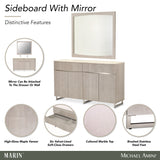 Marin Greige Sideboard with Mirror
