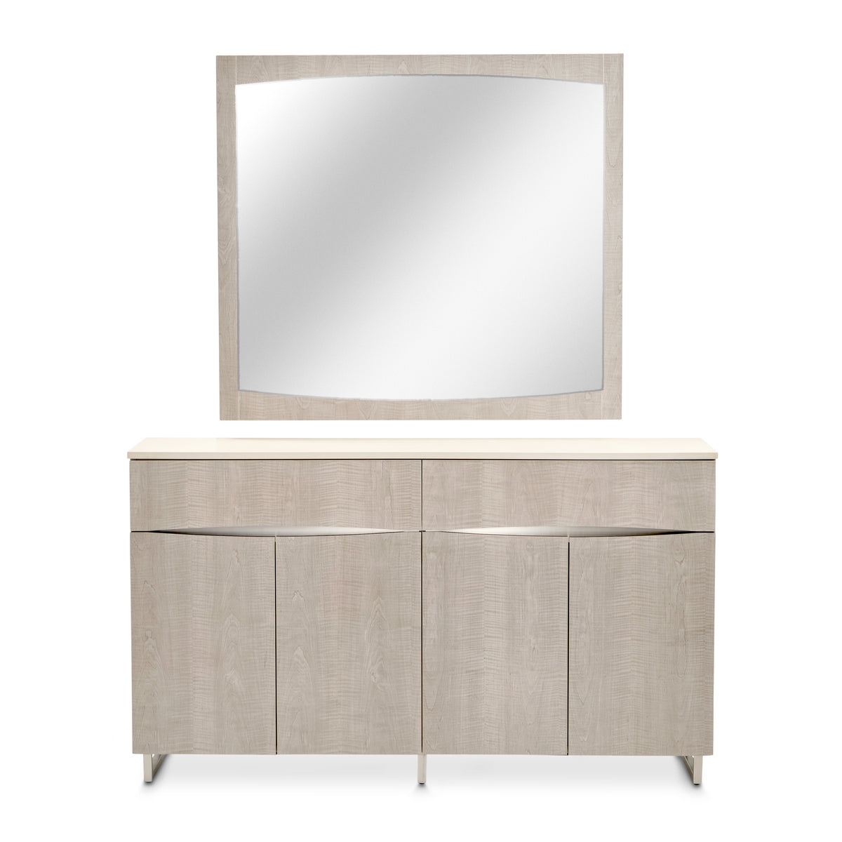 Marin Greige Sideboard with Mirror