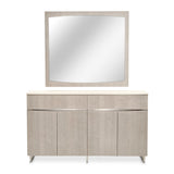 Marin Greige Sideboard with Mirror