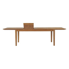Marina Natural 11 Piece Outdoor Patio Teak Dining Set - 85.5x154.5" - Ornate Home