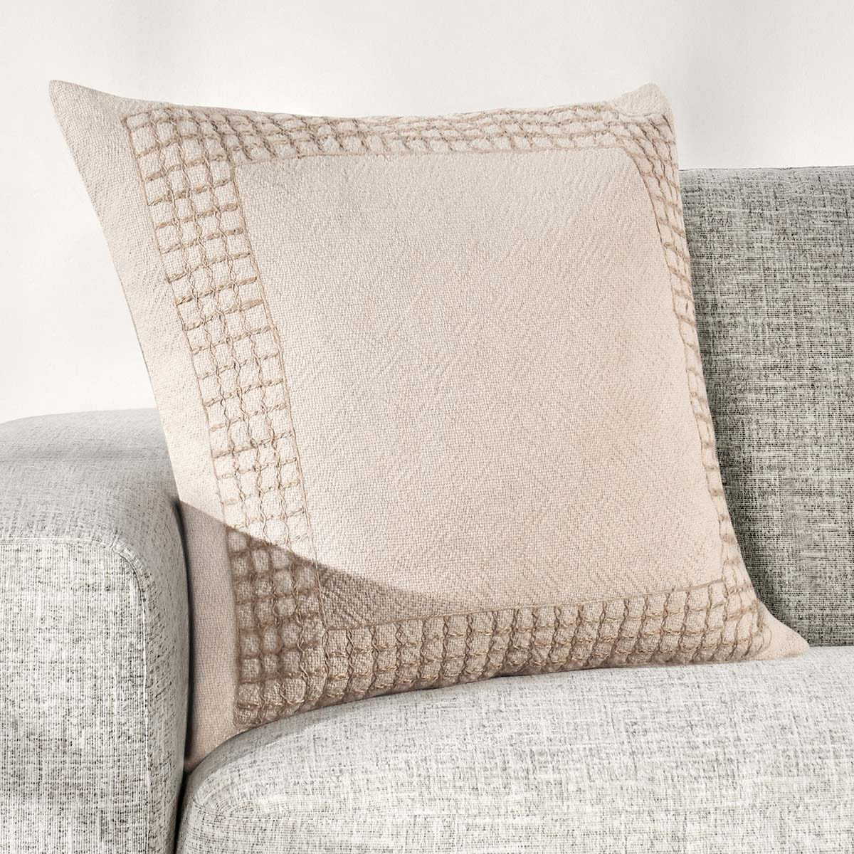 Marina Natural 26"x26" Throw Pillow (Set of 2)