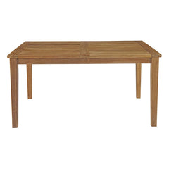 Marina Natural 60" Outdoor Patio Teak Dining Table - Ornate Home