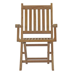 Marina Natural 7 Piece Outdoor Patio Teak Dining Set - 86x118" - Ornate Home