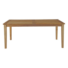 Marina Natural 72" Outdoor Patio Teak Dining Table - Ornate Home