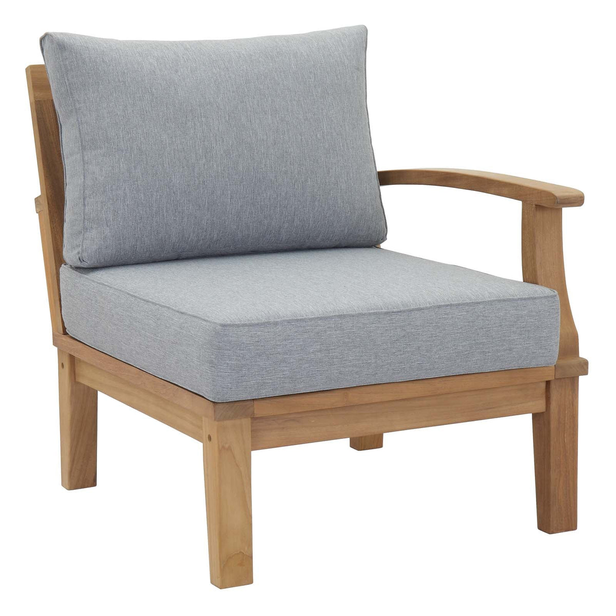 Marina Natural/Gray 9 Piece Outdoor Patio Teak Set - Ornate Home