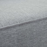 Marina Natural/Gray Outdoor Patio Teak Left-Facing Sofa - Ornate Home