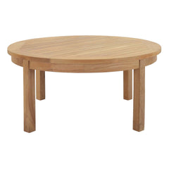 Marina Natural/Navy 3 Piece Outdoor Patio Teak Set - 40x105" - Ornate Home