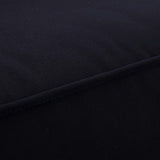 Marina Natural/Navy Armless Outdoor Patio Teak Sofa - Ornate Home