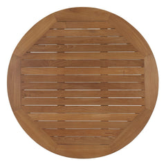 Marina Natural Outdoor Patio Teak Round Coffee Table - Ornate Home