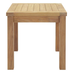 Marina Natural Outdoor Patio Teak Side Table - Ornate Home