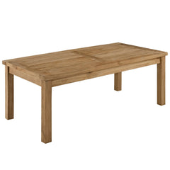 Marina Natural/White 4 Piece Outdoor Patio Teak Set - 56x110" - Ornate Home