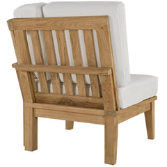 Marina Natural/White 6 Piece Outdoor Patio Teak Set - 65x120" - Ornate Home