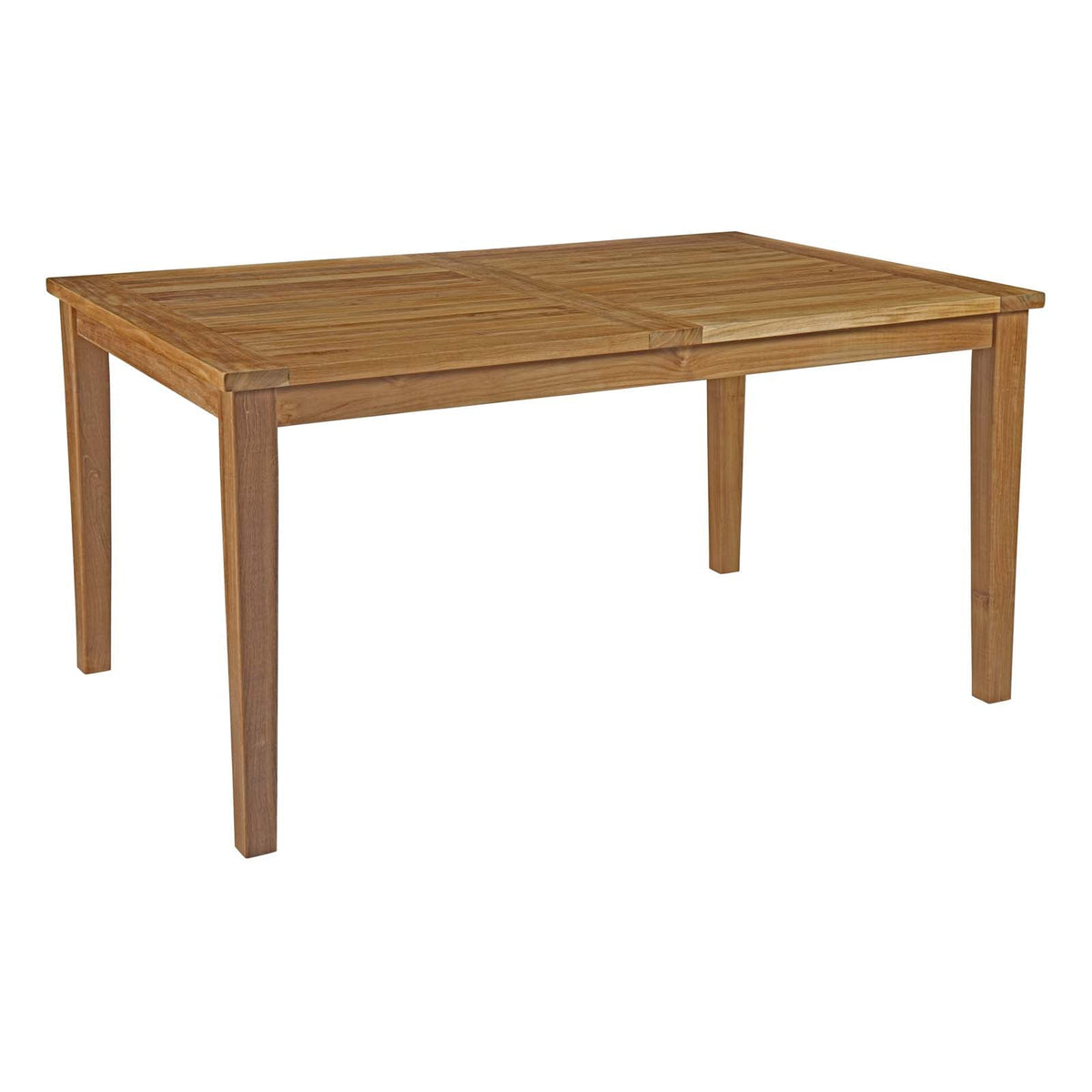 Marina Natural/White 7 Piece Outdoor Patio Teak Dining Set - 89x109" - Ornate Home