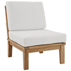 Marina Natural/White 9 Piece Outdoor Patio Teak Set - Ornate Home