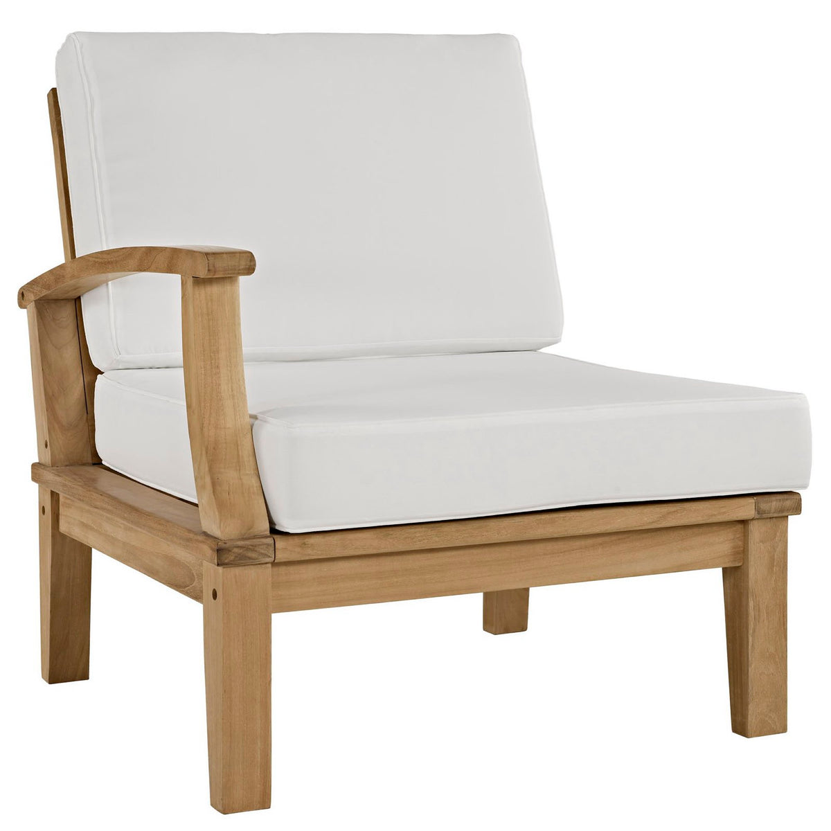 Marina Natural/White 9 Piece Outdoor Patio Teak Set - Ornate Home