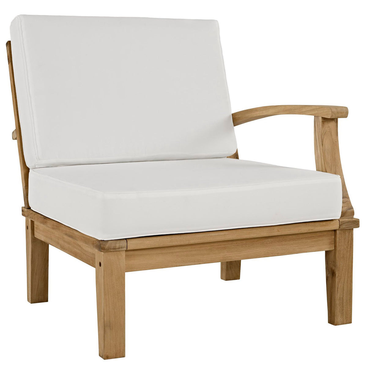 Marina Natural/White 9 Piece Outdoor Patio Teak Set - Ornate Home