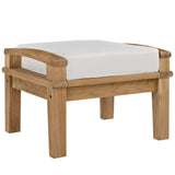 Marina Natural/White 9 Piece Outdoor Patio Teak Set - Ornate Home