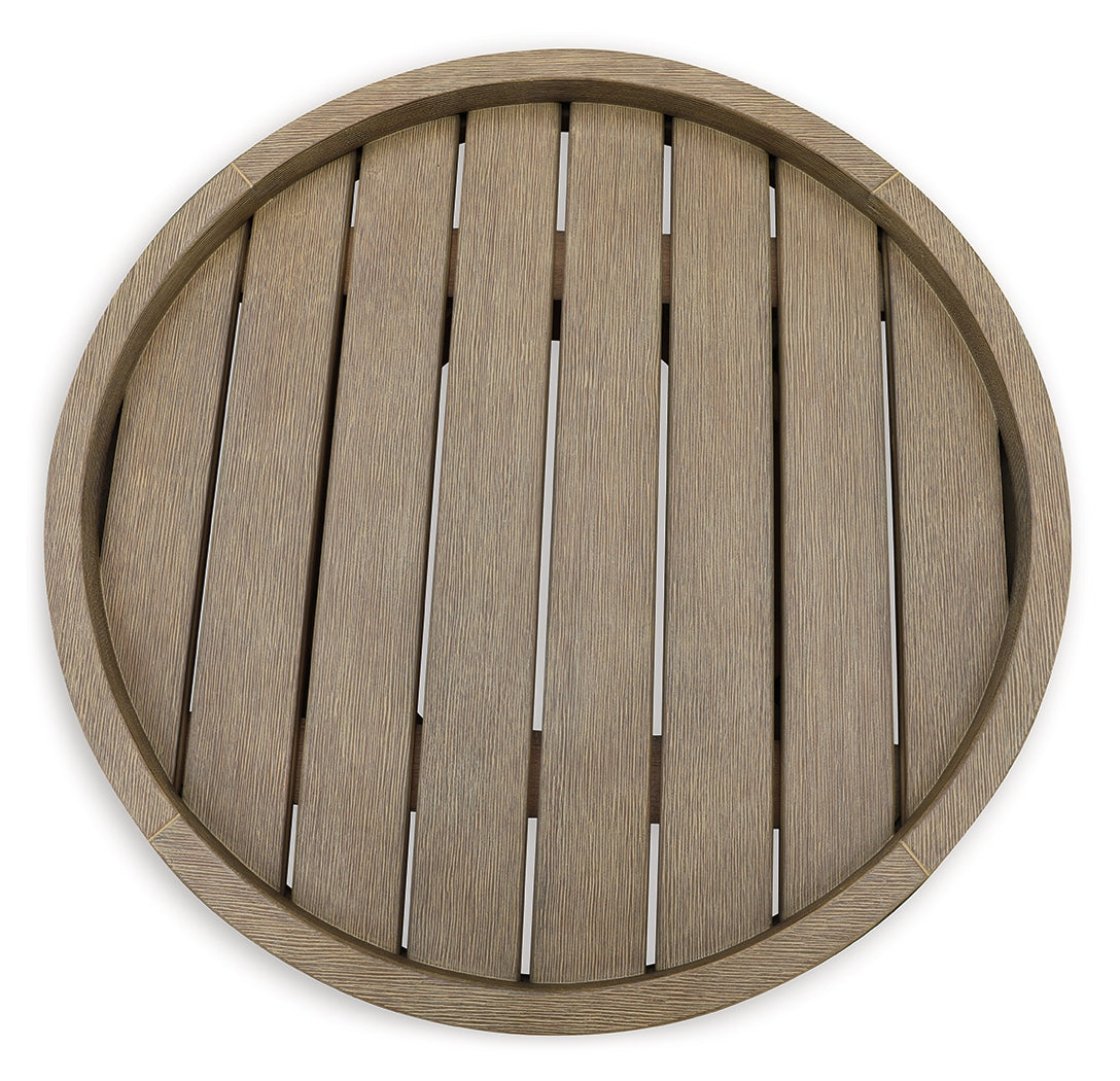 Marina Sun Beige Outdoor End Table - Ornate Home