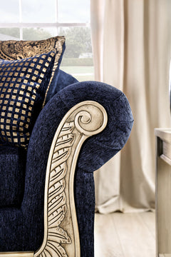 Marinella Royal Blue Sofa & Loveseat - Ornate Home