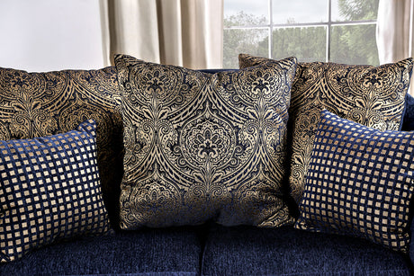 Marinella Royal Blue Sofa & Loveseat - Ornate Home