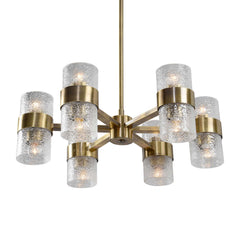 Marinot Brass 12 Light Chandelier - Ornate Home