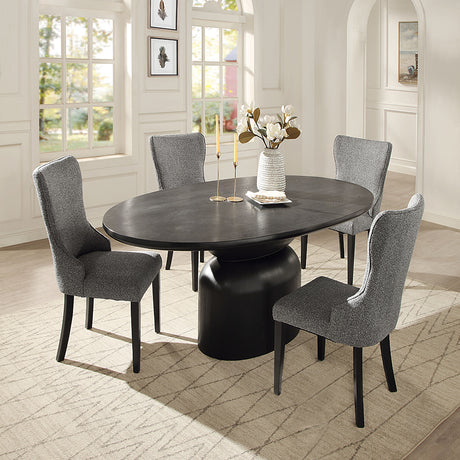 Marioly Ash Black Dining Table - Ornate Home